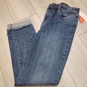 Joe Fresh Women's High Rise Straight Fit Denim Jeans Size 31 Blue Classic NEW